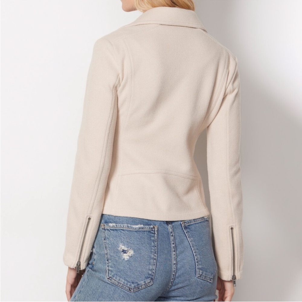 Z Supply Brandy Ecru Cream Knit Moto Jacket - Picture 5 of 13